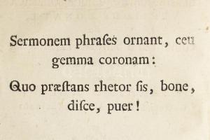 Klein Efraim: Phrases ex Langianis Colloquiis Latinis excerptae, atque Germanica, Hungarica, Bohemic...