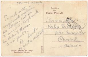 1929 Szelistye, Salistea Sibiului, Saliste; Vedere din parcul / park. I. Dadarlat kiadása és felvéte...