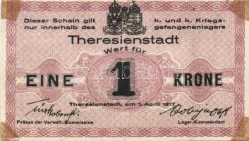 Ausztria/Theresienstadt/hadifogolytábor 1917. 2H, 10H, 20H, 50H, 1K, 2K, 10K T:II+,II