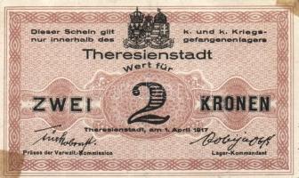 Ausztria/Theresienstadt/hadifogolytábor 1917. 2H, 10H, 20H, 50H, 1K, 2K, 10K T:II+,II