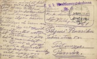 1915 Honvéd hadianyag-utánpótló alakulat / K.u.K. Munitionskolonne No. 3 / Hungarian ammunition supp...