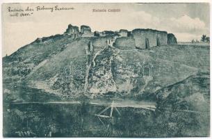 Suceava, Suczawa, Szucsáva, Szőcsvásár (Bukovina); Ruinele Cetatii / castle ruins (ragasztónyom / glue mark)