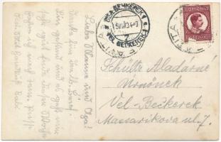 1934 Oravicabánya, Oravica, Oravicza, Oravita; Római katolikus templom, látkép / Catholic church, ge...