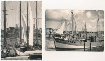 12 db MODERN motívum képeslap: hajók / 12 modern motive postcards: ships