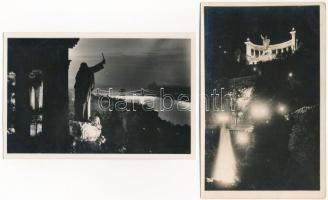 Budapest éjszaka - 6 db régi képeslap