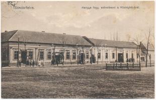 1933 Sándorfalva (Szeged), Községháza, Hangya fogyasztási szövetkezet üzlete és saját kiadása (fl)