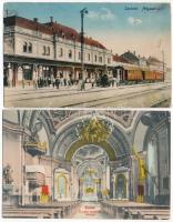 33 db RÉGI történelmi magyar város képeslap és néhány fotó / 33 pre-1945 historical Hungarian town-v...