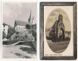 33 db RÉGI történelmi magyar város képeslap és néhány fotó / 33 pre-1945 historical Hungarian town-v...