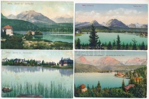 Tátra, Magas-Tátra, Vysoké Tatry; - 6 db RÉGI képeslap / 6 pre-1945 postcards