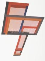 Maurer Dóra (1937-): Quod libet (Cím nélkül), 1990. Szitanyomat, fotó, kollázs, papír. Jelezve jobbr...