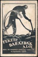 Fekete barázdák alól... Írta: Tíz somogyi paraszt költő. Kaposvár, 1938, Kincses Ferenc. Kiadói papírkötés, kötésterv: Soós, kissé kopottas állapotban.