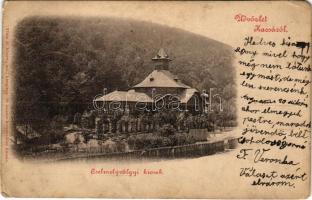 1904 Kassa, Kosice; Csermelyvölgyi kioszk. Vitéz A. kiadása / kiosk, restaurant (EB)