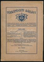 1931 Térképészeti közlöny. I. kötet, 3. füzet. mellékletekkel