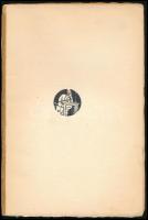Török Sophie: Asszony a karosszékben. ALÁÍRT! Bp., 1929, Nyugat. Borítón Kozma Lajos grafikája. Kiad...
