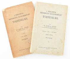 Barcsa János: A tiszántuli református egyházkerület történelme II. köt. - III. köt. 1. füzet. II. köt.: 1711-1822. III. köt. 1. füzet: 1822-1908. Debrecen,1908, Debreczen Sz. Kir. Város Könyvnyomda Vállalata. Kiadói papírkötések, az egyik kötet borítóján apró hiánnyal, bélyegzésekkel. Felvágatlan lapokkal.