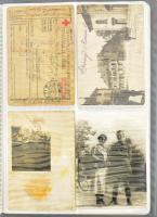 Vegyes katonai fotók és képeslapok, az I. világháborútól a szocializmusig, közte megírt tábori posta...