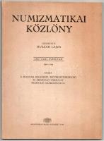 Numizmatikai Közlöny LXII-LXIII. évfolyam 1963-1964. Magyar Régészeti, Művészettörténeti és Éremtani Társulat Éremtani Szakosztálya, Budapest 1964. Használt, jó állapotban, a gerincen apró szakadás.