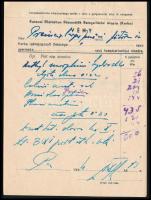 cca 1940 M. Kir. Honvédelmi Minisztérium, Kerba - Vénykönyv a Katonai Ellátásban Részesülők Betegell...