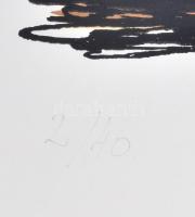 Frank Magda (1914-1997): Szoborterv. Szitanyomat, papír, jelzett, számozott (2/40), 31,5x21 cm