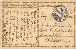 1918 Az Orsz. Magy. Kir. Iparművészeti iskola levelezőlapjai. Ungarische Werkstätte no. 2017. Kiadja...