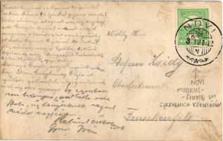 1913 Novi Vinodolski, családi kép a tengerparton / family photo on the beach (EB)