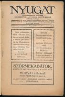 1918 Nyugat XI. évf. 19. sz., 1918. okt. 1. Szerk.: Ignotus, Ady Endre, Babits Mihály. Bp., Pallas-n...