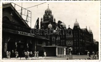 Mumbai, Bombay; Western Railway Station, Churchgate Station, shop + "By Air Mail" (fl)