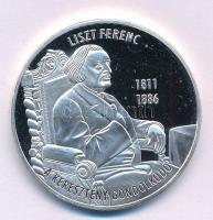 2011. "Liszt Ferenc 1811-1886 - A keresztény gondolkodó / Liszt Ferenc emlékév" ezüstözött Cu-Ni emlékérem (39mm) T:PP