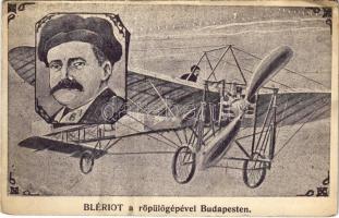 Blériot a röpülőgépével Budapest. Schwartz és Wild kiadása (EK)