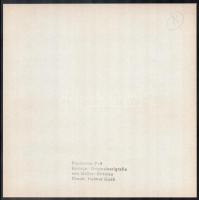 Müller-Brittnau, Willy (1938-2003): Kompozíció (cím nélkül). Szitanyomat, karton, hátoldalán Panderm...