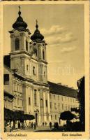 1940 Székesfehérvár, Zirci templom, kerékpárosok (EK)