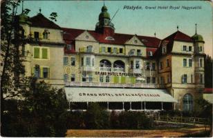 1913 Pöstyén, Piestany; Grand Hotel Royal nagyszálló / hotel (kopott sarkak / worn corners)