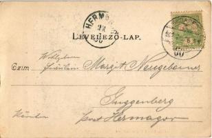 1900 Budapest II. Máriaremete, az új templom oltára. Divald Károly 301. sz. (EK)