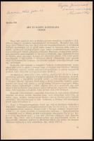 Kardos Pál: Babits és Ady viszonya. DEDIKÁLT! Debrecen, 1961. Különlenyomat a Kossuth Lajos Tudomány...