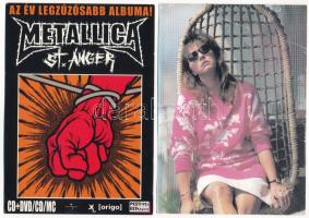 21 db MODERN motívum képeslap: zenekarok, hangszerek