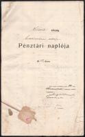 1911 Lengyeltóti, (Balaton)Őszöd község pénztári naplója, 2 db