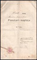 1911 Lengyeltóti, (Balaton)Őszöd község pénztári naplója, 2 db