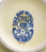 Zsolnay pillangó mintás váza. Jelzett, hibátlan, m: 11,5 cm