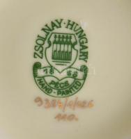 Zsolnay pillangó mintás váza. Jelzett, hibátlan, m: 12,5 cm