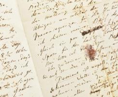 cca 1770-1860 13 darabos levél és boríték gyűjtemény, levélfejtőknek, magyar és német nyelven, benne...