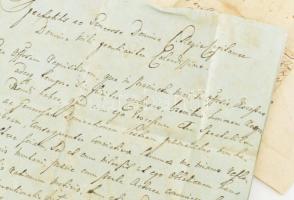 cca 1770-1860 13 darabos levél és boríték gyűjtemény, levélfejtőknek, magyar és német nyelven, benne...