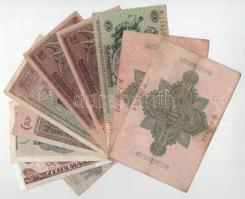 10db-os vegyes német és osztrák bankjegy tétel, közte Német Harmadik Birodalom DN (1940-1945) 5M T:F...