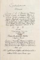 Epithalamium Honori Caroli de Battyán [...] (? Németújvári gróf, majd herceg Batthyány Károly József (1698-1772) magyar főúr, császári tábornagy és horvát bán, az 1. Batthyány-Strattmann herceg) dicsőítése