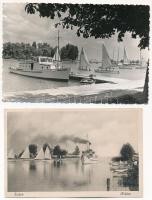 Balaton - 40 db főleg régi képeslap vegyes minőségben