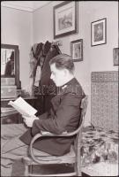 Régi lakásbelsők, 4 db fotónegatív, 6×9 cm