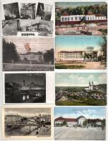 65 db főleg RÉGI történelmi magyar város képeslap vegyes minőségben / 65 mostly pre-1945 historical Hungarian town-view postcards in mixed quality