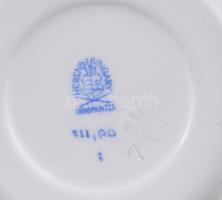 Herend Rothschild mintás csésze és csészealj. Jelzett, hibátlan, d: 12 cm, m: 5 cm