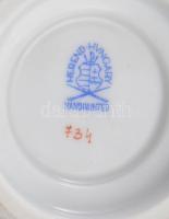 Herend Viktória mintás csésze és csészealj. Jelzett, hibátlan, d: 14 cm, m: 5 cm