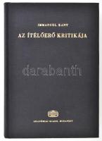 Immanuel Kant: Az ítélőerő kritikája. Bp., 1979, Akadémiai. Második kiadás. Kiadói egészvászon kötés.