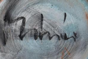 M. Tímár István (1937-): Arcmintás váza. Jelzett, kis ütődésnyommal és repedésvonallal, m: 10 cm